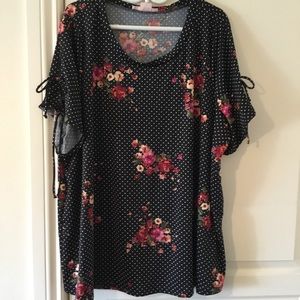 Polka dot black shirt